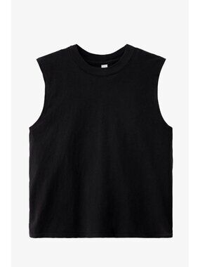 A New Day Womens Black Sleeveless Tank Top Relaxed Fit Size XL
